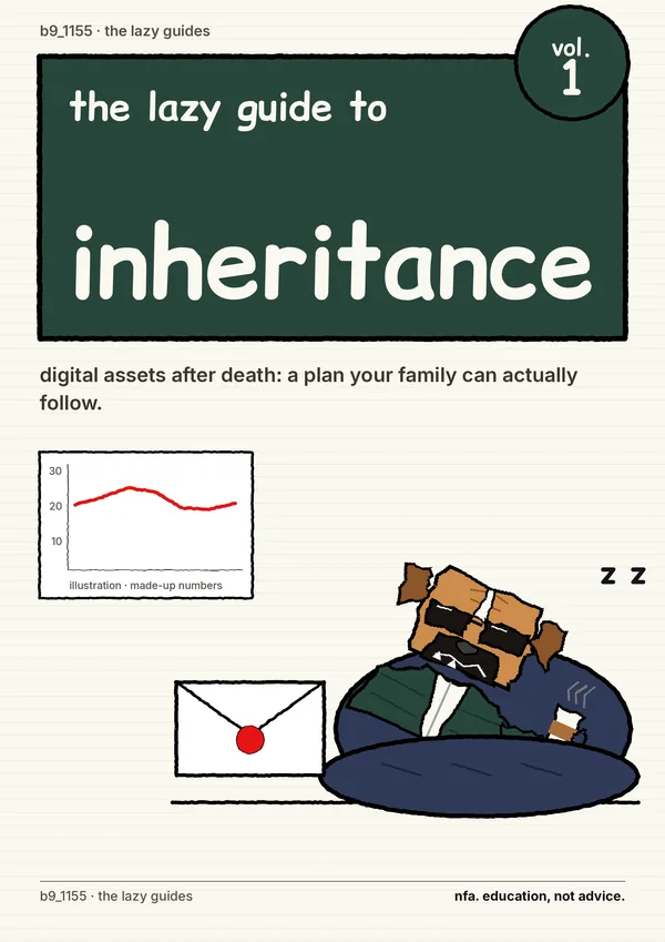 front cover: the lazy guide to digital assets after death