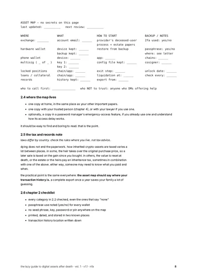 page 8: the asset map (no secrets on this page)
