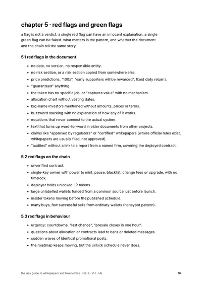 page 16: red flags and green flags