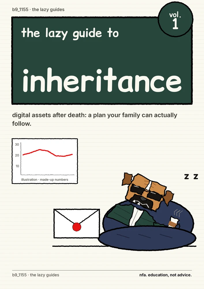 cover: the lazy guide to digital assets after death, vol. 1