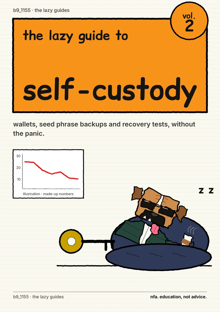 cover: the lazy guide to self-custody, vol. 2