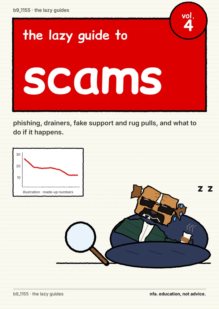 cover: the lazy guide to crypto scams, vol. 4